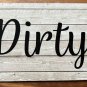 Clean Dirty Dishwasher Magnet 4 Inch Farmhouse Decor Shabby Chic #3