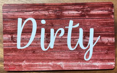 Clean Dirty Dishwasher Magnet 4 Inch Farmhouse Decor Shabby Chic