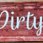 Clean Dirty Dishwasher Magnet 4 Inch Farmhouse Decor Shabby Chic
