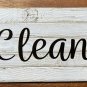 Clean Dirty Dishwasher Magnet 4 Inch Farmhouse Decor Shabby Chic