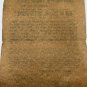 Recruiting Ephemera 1861 Civil War Confederate Replica On Aged Parchment 14âx12â