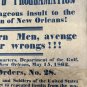 Recruiting Ephemera 1862 Butler's Proclamation Replica On Aged Parchment 14âx12â
