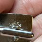Vintage Swank Mid Century Silver Ribbed Oval Square Cufflinks 5/8"