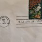 First Day Cover Issue FDC 1971 8c Stamp First Day Christmas Partridge Pear Tree