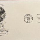 1963 U.S. FIRST DAY COVER ISSUE 5c FOOD FOR PEACE STAMP ART CRAFT CACHET