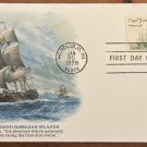 US First Day Cover Issue 1978 Honolulu, HI Captain James Cook Linen Ship Catchet