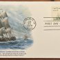 US First Day Cover Issue 1978 Honolulu, HI Captain James Cook Linen Ship Catchet