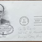 ADLAI STEVENSON, GOVERNOR & AMBASSADOR 1965 Anderson First Day Cover Envelope #1