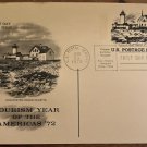 Tourism Year of the Americas 1972 Postcard First Day Issue Gloucester, MA