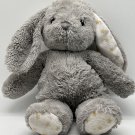 Cloud-B Dreamy Hugginz Gray Bunny Rabbit Plush White Ears Gold Stars Floppy