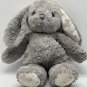 Cloud-B Dreamy Hugginz Gray Bunny Rabbit Plush White Ears Gold Stars Floppy
