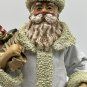 Clothique Possible Dreams Santa 1987 with White Robe & Bag of Toys 10''