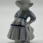 Vintage 1960s Delft White Blue Porcelain Dutch Girl Kissing Figurine Holland 5&acirc;��