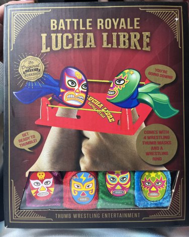 Lucha Libre Battle Royale Thumb Wrestling Kit With Masks & Thumb &acirc;��ring&acirc;��