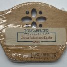 LONGABERGER Woodcrafts Bread & Cracker Basket Wood Divider 50016 New in Package