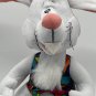 Nanco Looney Tunes White Bunny Rabbit Plush Warner Bros Colorful Vest 2002 RARE
