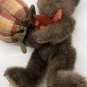 Boyds Bear Plush "Holden T. Pumpkinbeary" Bear Holding Plaid Pumpkin 8&acirc;��