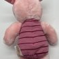 PIGLET DISNEYLAND RESORT Winnie The Pooh 10â Pink Maroon Striped Plush Stuffed