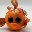 Ty Beanie Boos Sami Orange Goldfish Plush Fish Stuffed Animal Sparkly Big Eyes