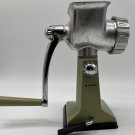 Vintage Olive Green Rival Grind-O-Mat Model # 303 Meat Grinder with Suction Base