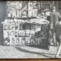 Vintage B&W Photo Rome ITALY Magazine Stand TOWN SQUARE 4”x 3”