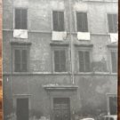 Vintage B&W Photo Rome ITALY Buildings Cars 3”x 4”