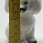 Vintage Bone China White Poodle Dog Figurine 3.5â Made In Taiwan