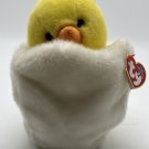 TY Large Beanie Buddy Collection “Eggbert” the Chicken In A Shell 7.5”With Tags