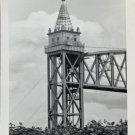 Vintage B&W Photo Cape Cod Canal Railroad Bridge Single Tower 3.5” x 5”