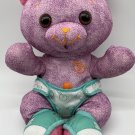 2006 Jakks Pacific Doodle Bear 16.5” Plush Purple With Diaper
