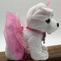 Disney Princess Style Trendy Puppy Plush White Dog Pink Crown and Tutu 7in Toy