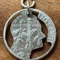 1973 CUTOUT DIME NECKLACE PENDANT BRACELET CHARM