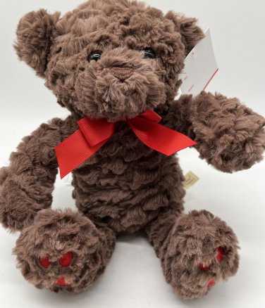 Brand New Dan Dee Collectors Choice Brown Teddy Bear Super Soft Heart Paws 13"