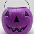 VTG Halloween Purple Pumpkin Bucket Blow Mold General Foam Plastics USA