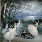 Swan Lake Ballerina Print MCM Angled Framed Art 1950s 17âx13â