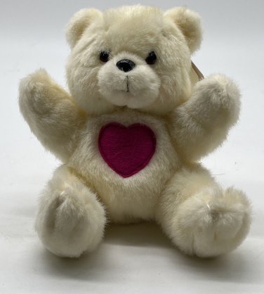 Russ Caress Soft Pets Bear Teddy Plush Heart Baby Happie 6" New with Tags
