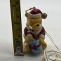 Classic Pooh Bear Wearing Santa Hat & Coat W/ Honey Jar Disney Ornament