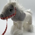 American Girl Wellie Wishers White Gray Shetland Pony 8" Stuffed Plush Horse