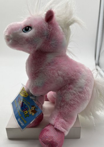 Ganz Webkinz PINK PONY HM117 Plush Stuffed Animal with Unused Code