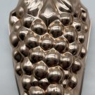 Vintage Copper Tone Aluminum Jello Mold Cake Pan Wall Hanging Grapes