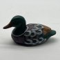 Vintage 5&acirc;�� Hand Painted Ceramic Mallard Duck Figurine Beaded Eyes