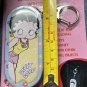 VTG 2001 Betty Boop Back Pack Clip On Tin Key or Money Holder Keychain NOS