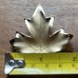 Vintage Avon Large Gold Tone Maple Leaf Brooch 2" Brushed Textured Fall Autumn