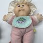 Vintage 1987 Hasbro Babyland Cabbage Patch Kid baby Doll Pink Bonnet Plush Toy