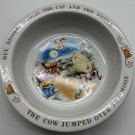 Vtg Avon 1984 Hey Diddle Diddle Nursery Rhyme Bowl 6 3/8" Diameter Child Dining