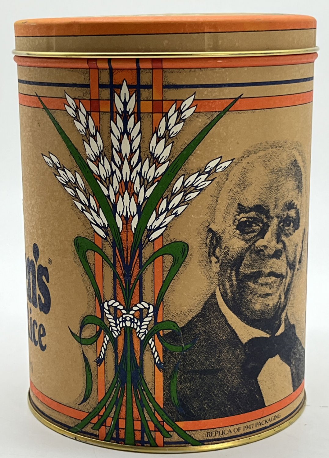 1985 Vintage ~ Uncle Ben's Converted Rice 1947 Replica Tin Container ...