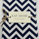 Cotton Napkins Chevron Stripes Navy Blue & White 4/pack