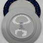 Galaxy Sakura Dinner Plates 14kt Gold Stars Blue Fine Porcelain 10.5&acirc;�� Set Of 2