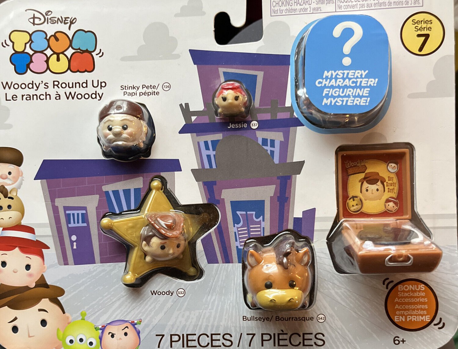 Tsum Tsum Woodys Round Up Toy Story Stackable Figure Pack Series 7 New ...