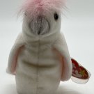 TY Beanie Babies KUKU the Cockatoo Bird Plush Beanbag Toy